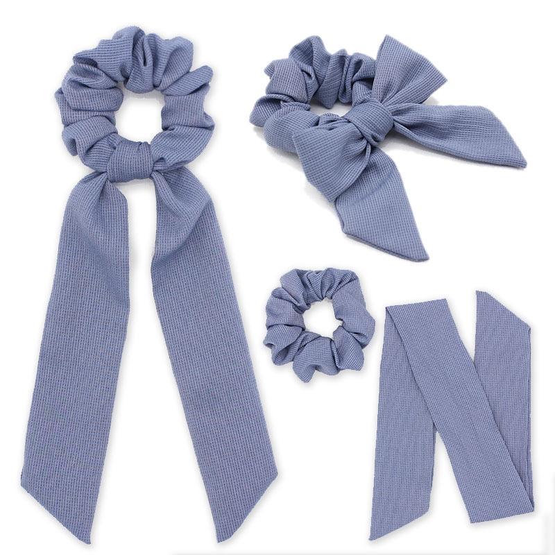 Wholesale of pure color ribbons, simple and fashionable bow hair bands, multi-functional hair ties, fabric hair accessories and headwear for girls Specification drawing
