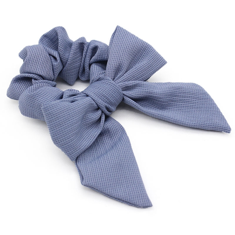Wholesale of pure color ribbons, simple and fashionable bow hair bands, multi-functional hair ties, fabric hair accessories and headwear for girls Item Picture