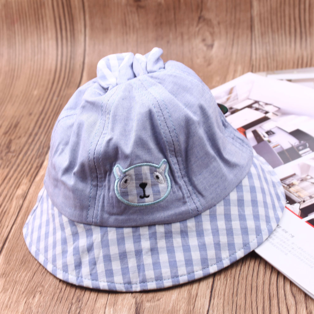Pudding Station Boutique's summer adjustable baby fisherman hats, thin styles for boys and girls Item Picture
