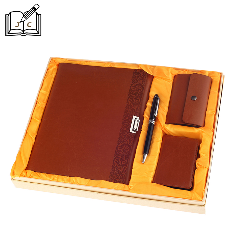 Factory direct sales of business loose-leaf notebooks, imitation leather PU gift creative notebook stationery gift box, customized LOGO