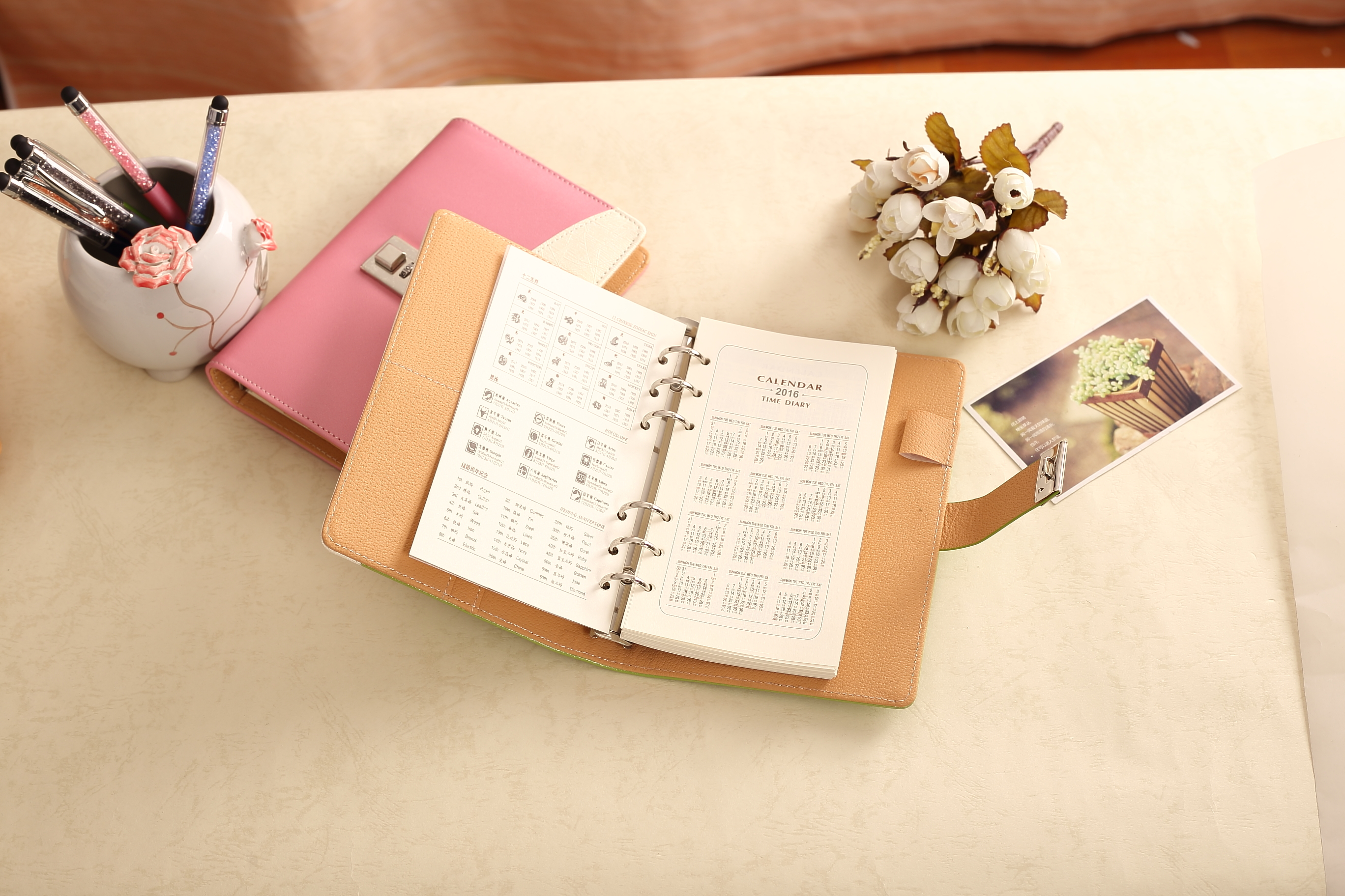 Creative and cute password notebook, fresh and clean style loose-leaf notebook, notepad, notebook custom logo, wholesale in stock Item Picture
