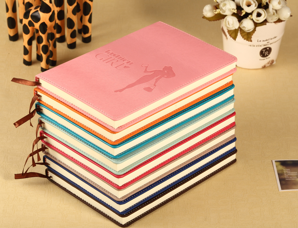 Factory wholesale of student notebooks, stationery, creative business office A5 paperback imitation leather notebooks, customized LOGO details Picture