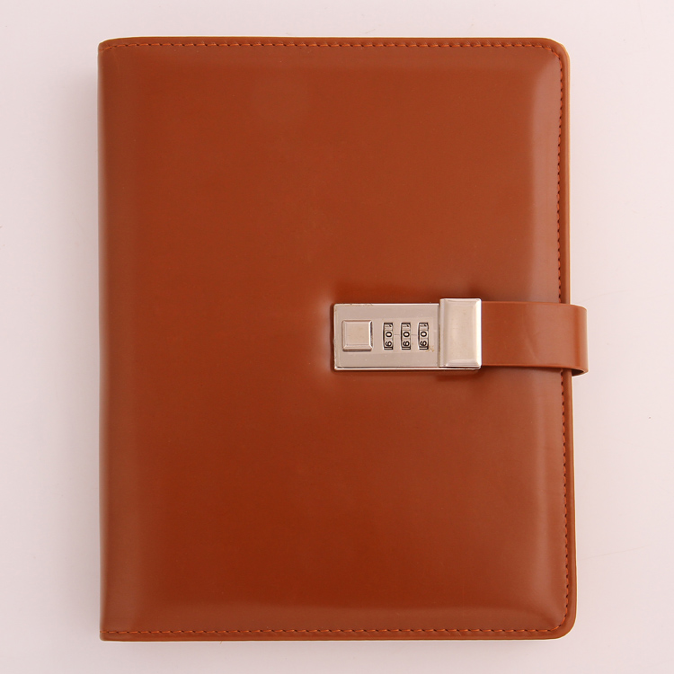 Factory direct sales of high-end leather creative gifts, password loose-leaf notebooks, note-taking notebooks, custom logos, wholesale in stock Application Scenario