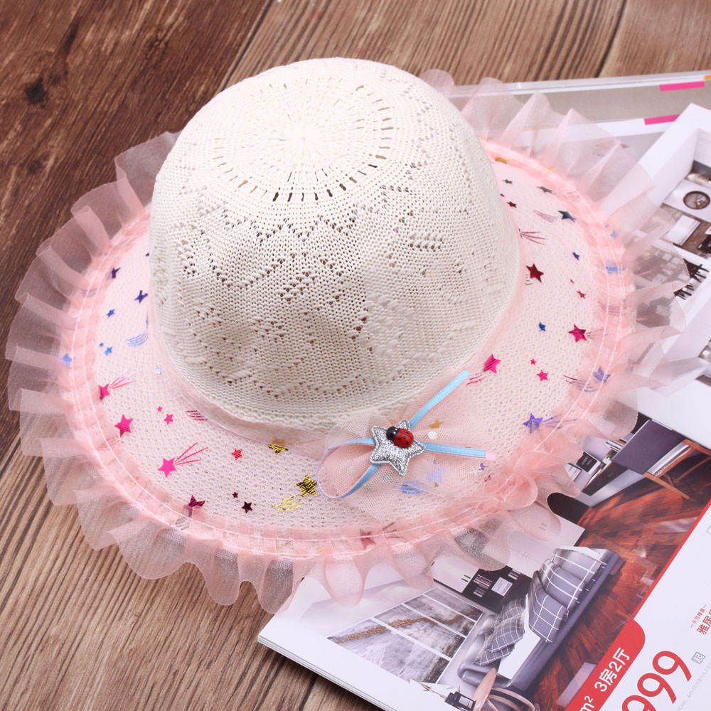 Street stall children's sun hats, summer girls' straw hats, children's sun hats, top hats, spring and autumn sun protection hats, trendy fisherman hats