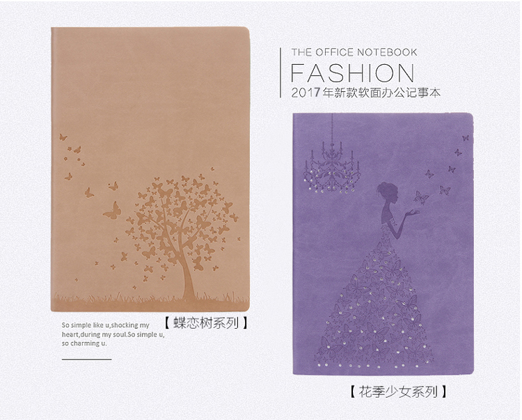 Korean creative stationery, custom-made notebooks, imitation leather business office supplies, notepads wholesale, custom logo Application Scenario