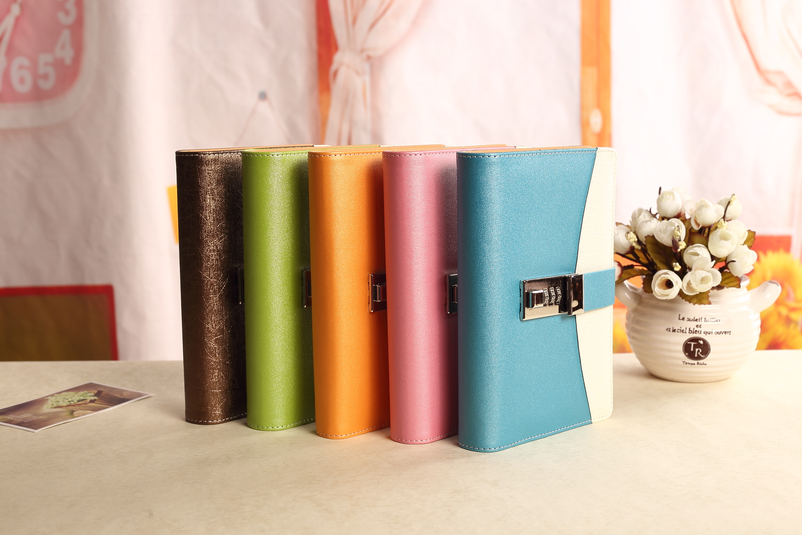 Creative and cute password notebook, fresh and clean style loose-leaf notebook, notepad, notebook custom logo, wholesale in stock Specification image
