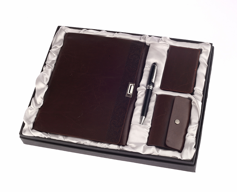 Factory direct sales of business loose-leaf notebooks, imitation leather PU gift creative notebook stationery gift box, customized LOGO details Picture