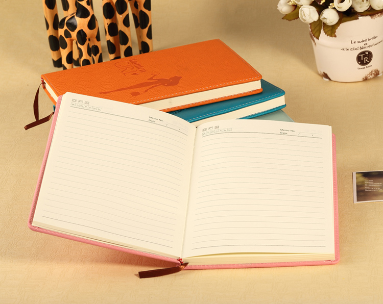 Factory wholesale of student notebooks, stationery, creative business office A5 paperback imitation leather notebooks, customized LOGO Item Picture