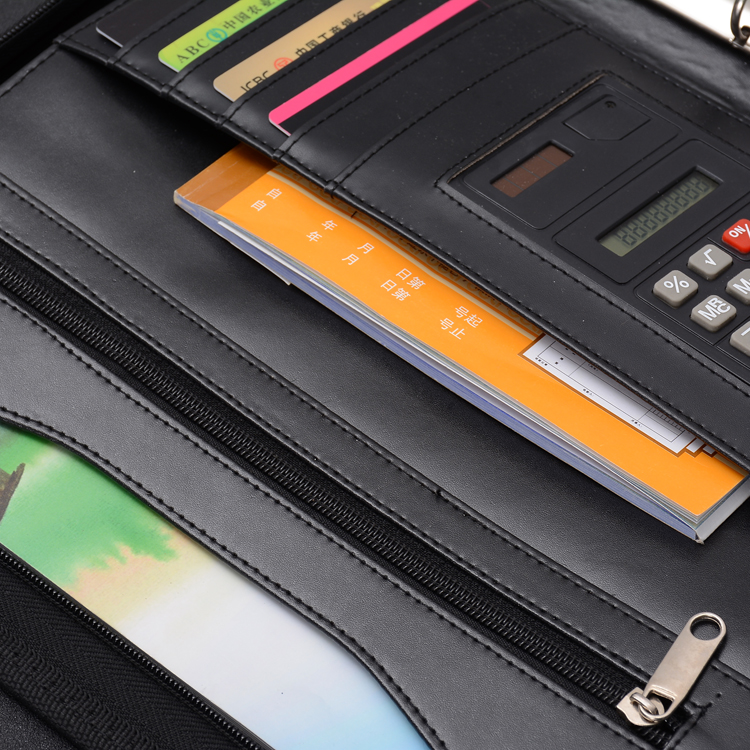 A4 multi-functional folder sales clamp, leather manager clamp, business signing, this property, portable file holder Application Scenario