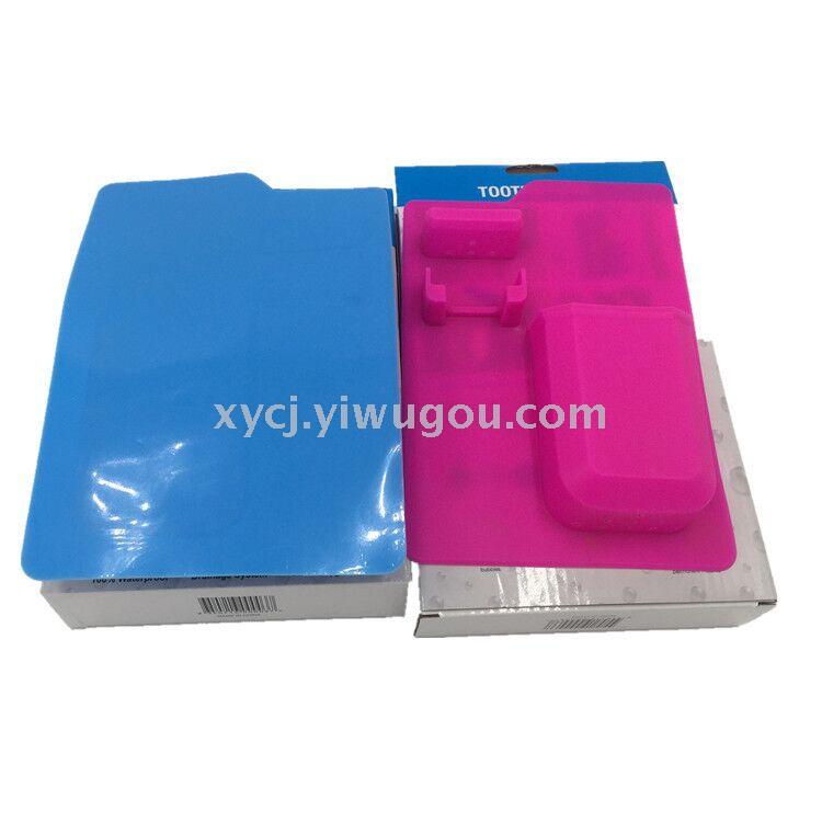 Wall-mounted silicone toothbrush holder, portable razor holder, silicone creative multi-functional products Item Picture