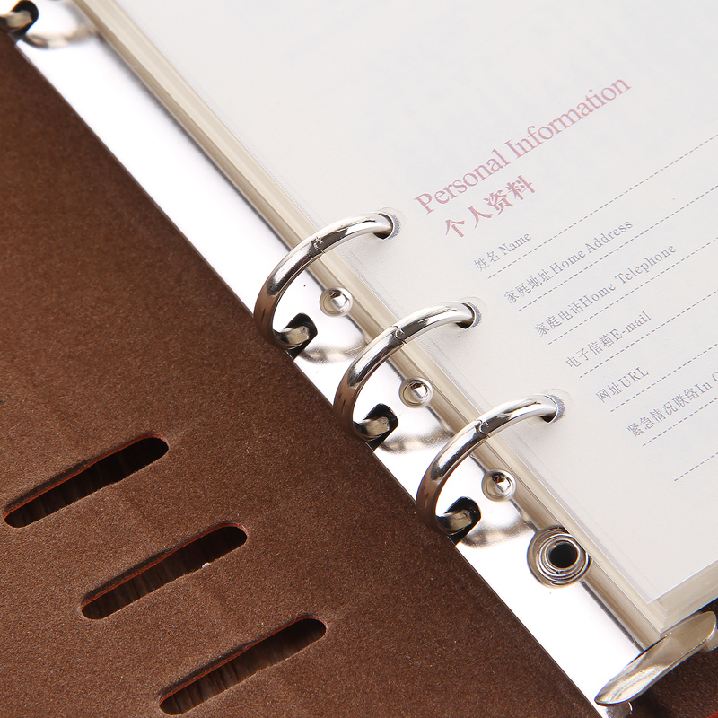 Factory direct sales of loose-leaf notebooks, business notebooks, stationery customization, A5 loose-leaf notebooks, 6-hole leather diaries wholesale Application Scenario