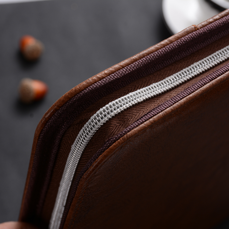Zipper briefcase, A4 office manager's folder, loose-leaf business multi-functional PU file folder, factory wholesale and customization Application Scenario