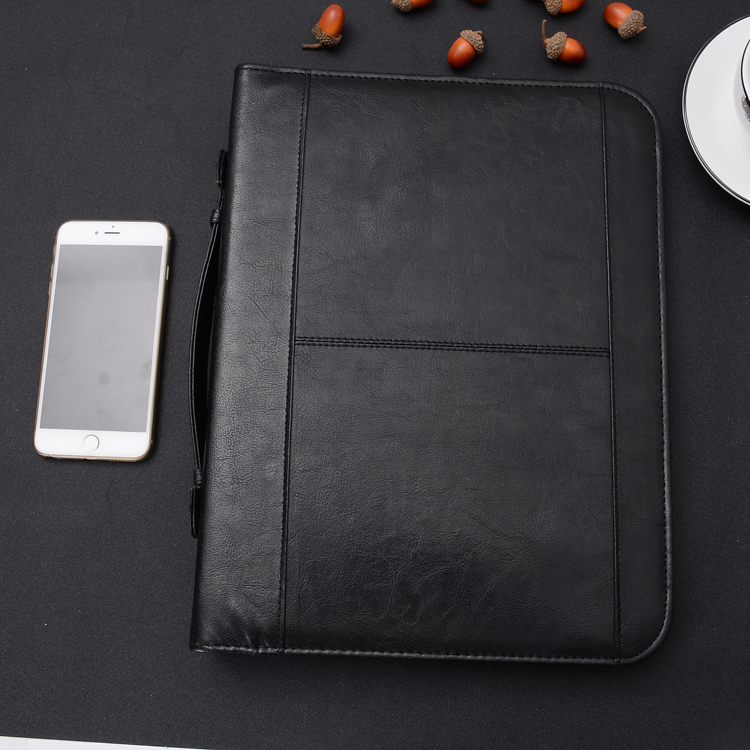 A4 multi-functional folder sales clamp, leather manager clamp, business signing, this property, portable file holder details Picture