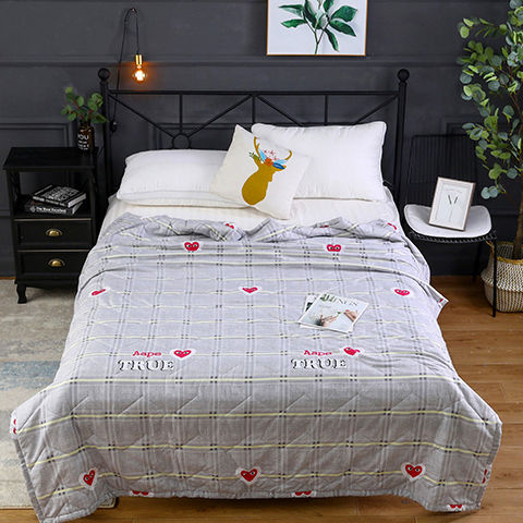 Air-conditioned summer cooling quilt, thin washable cotton summer quilt, machine-washable thin quilt, spring and autumn quilt, single student dormitory show