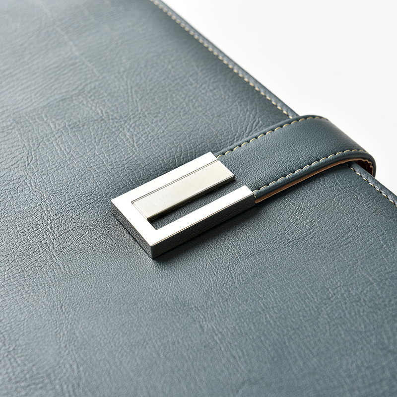 Customized A4 multi-functional business manager with buckle imitation leather sales folder by the manufacturer. Customized LOGO for real estate contract Item Picture