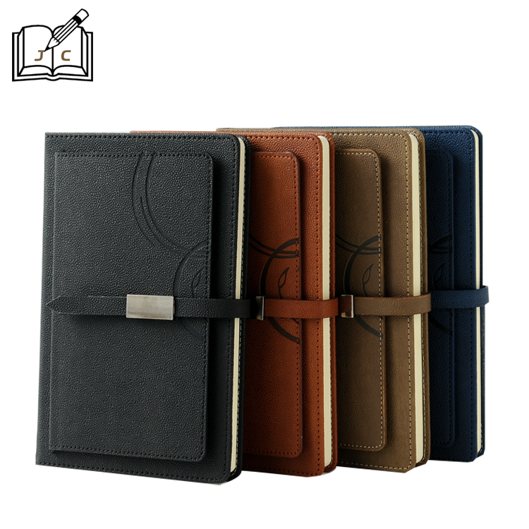 Negocio creativo flip plip insert card notebook papelería a5 con hebilla imitación de cuero libro de bolsillo fabricante logotipo personalizado