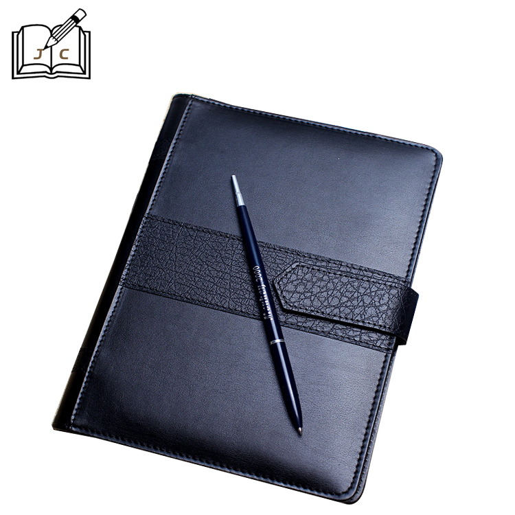 Customized imitation leather a5 business loose-leaf notebooks, high-end office notepads, buckle loose-leaf notebooks wholesale