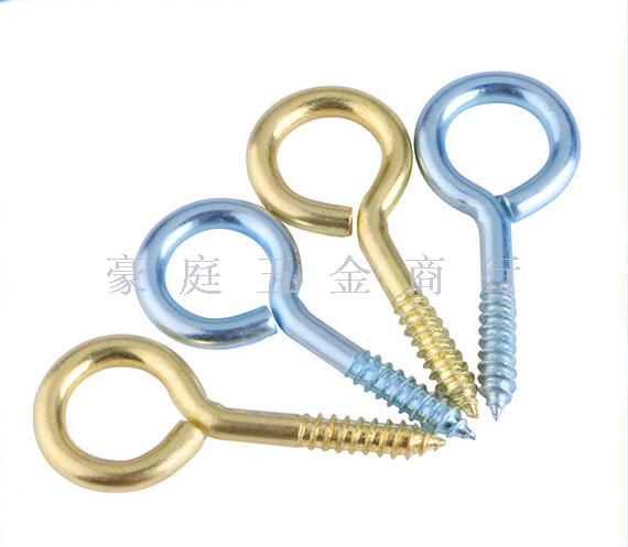 Self tapping eye hook galvanized eye
