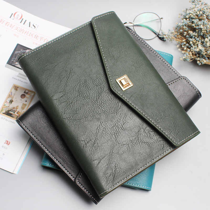 Cross-border exclusive supply of notebooks, office stationery wholesale, business loose-leaf notebooks, a5 notebooks, leather diary notebooks customization details Picture