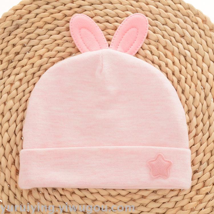 Baby hats, newborn caps, 0-6 months old baby fontanelle protectors, spring, summer, autumn and winter hats Specification image