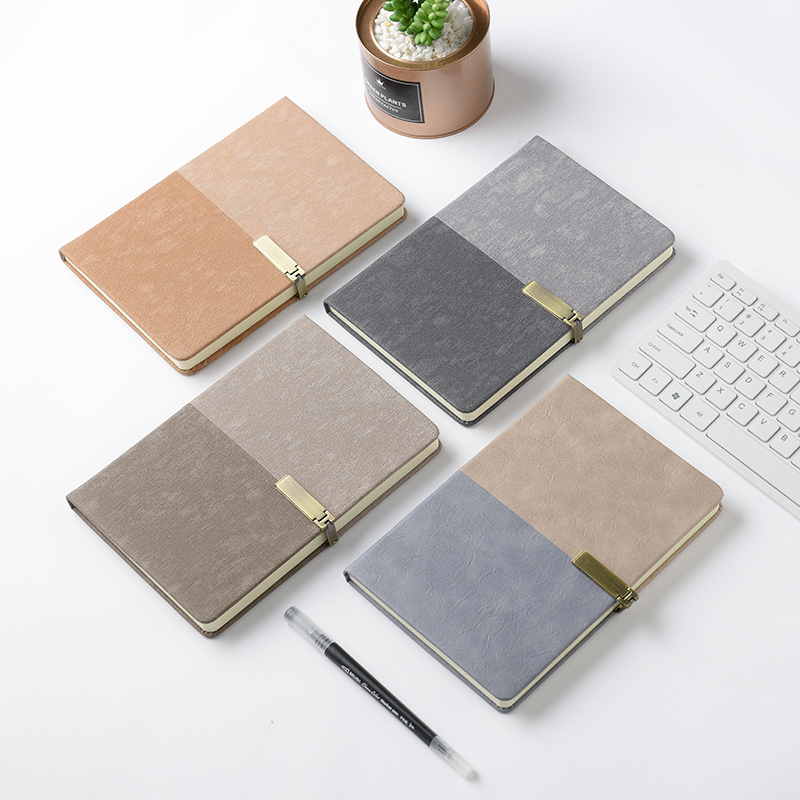 Business A5 diary color matching creative buckle notebook stationery imitation leather company corporate notepad custom LOGO details Picture