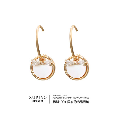 Xuping Jewelry's new Spring and summer earrings for women, Japanese and Korean ins, personalized and elegant, gold-plated, factory direct sales earrings YW-E38