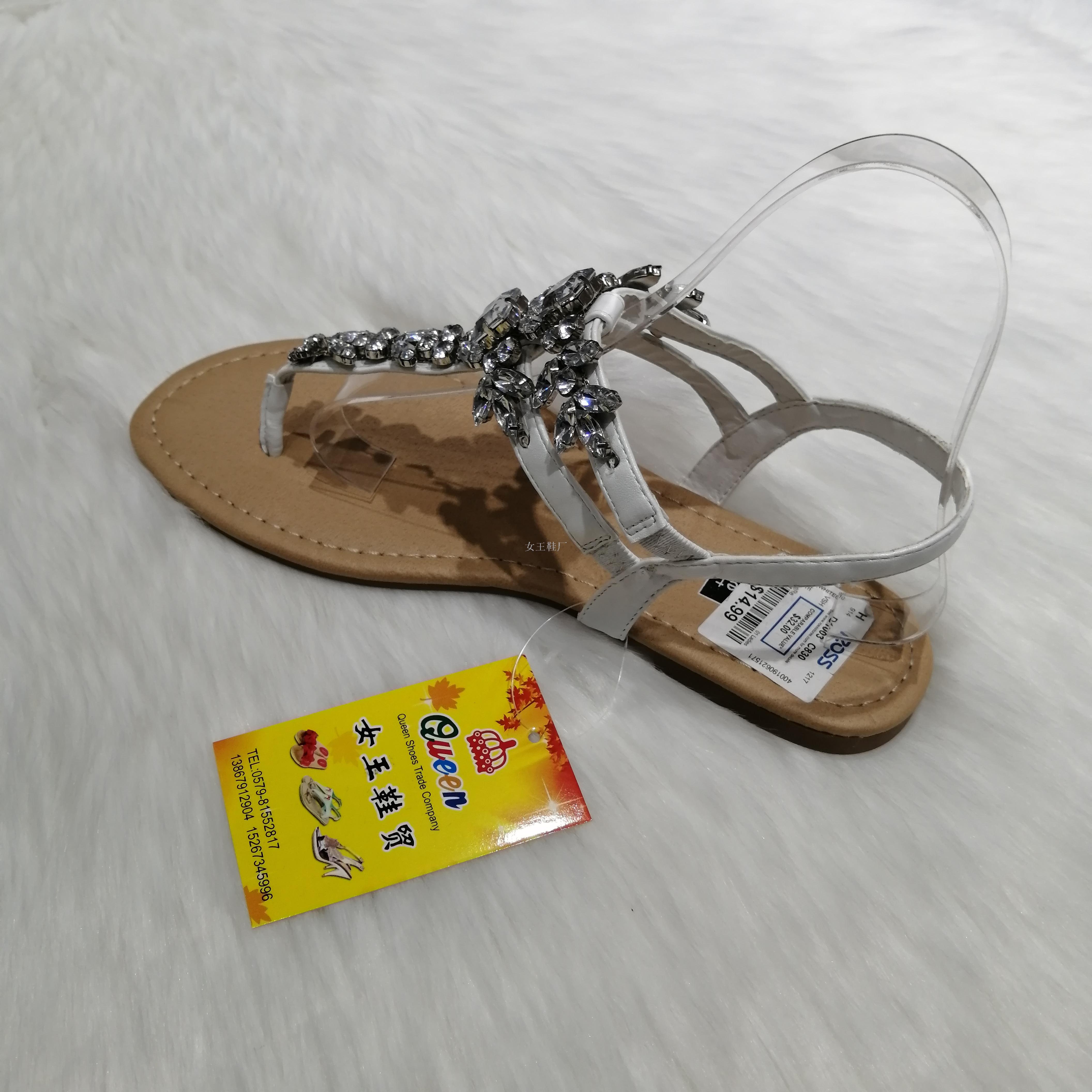 女式凉鞋实物图