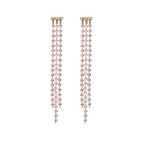 Xuping joyería nueva llegada borlas pendientes mujeres primavera verano japón y corea ins nicho chapado en oro fábrica venta directa pendientes YW-E5 Item Picture