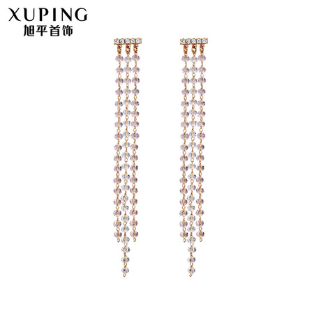 Xuping joyería nueva llegada borlas pendientes mujeres primavera verano japón y corea ins nicho chapado en oro fábrica venta directa pendientes YW-E5 Application Scenario