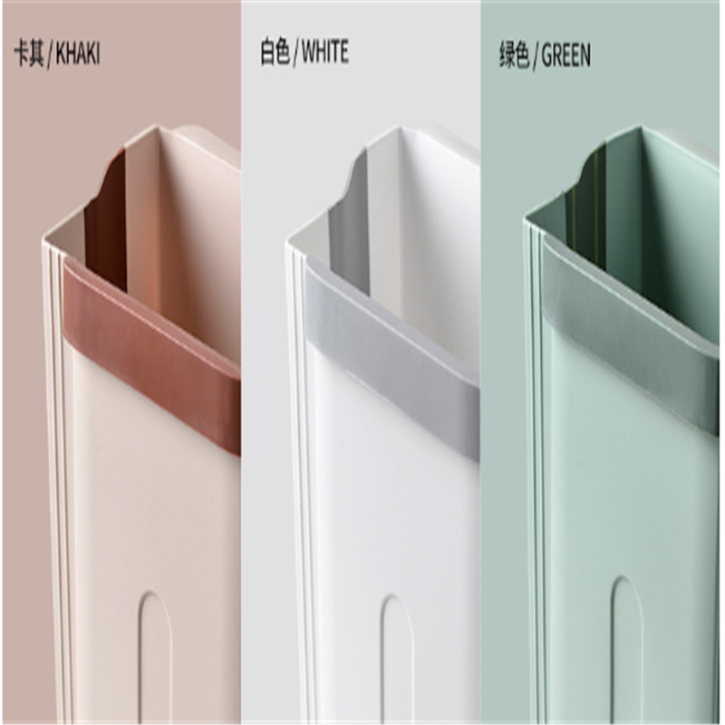 Kitchen folding trash can, plastic PP portable wastebasket, garbage box, vehicle-mounted travel wall-mounted trash can details Picture