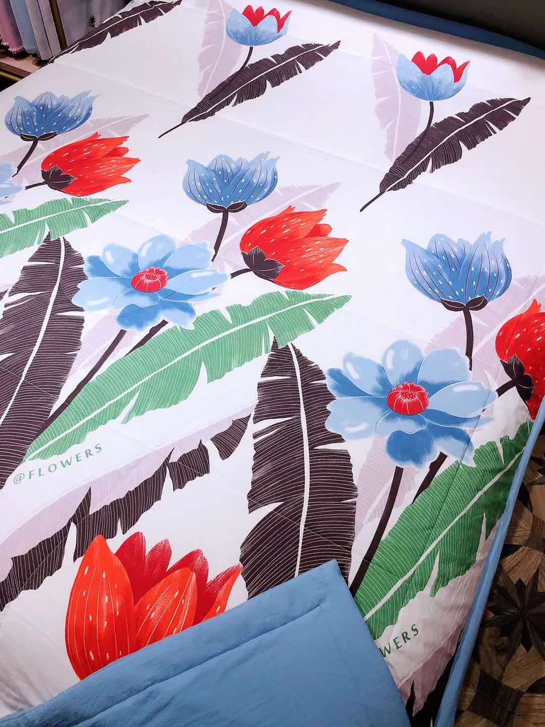 Wechat business new cotton Luo cotton summer cool quilt, air conditioner quilt, summer thin quilt gift, one-piece consignment Specification image