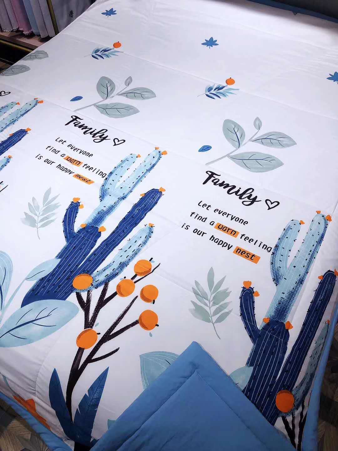 Wechat business new cotton Luo cotton summer cool quilt, air conditioner quilt, summer thin quilt gift, one-piece consignment Item Picture