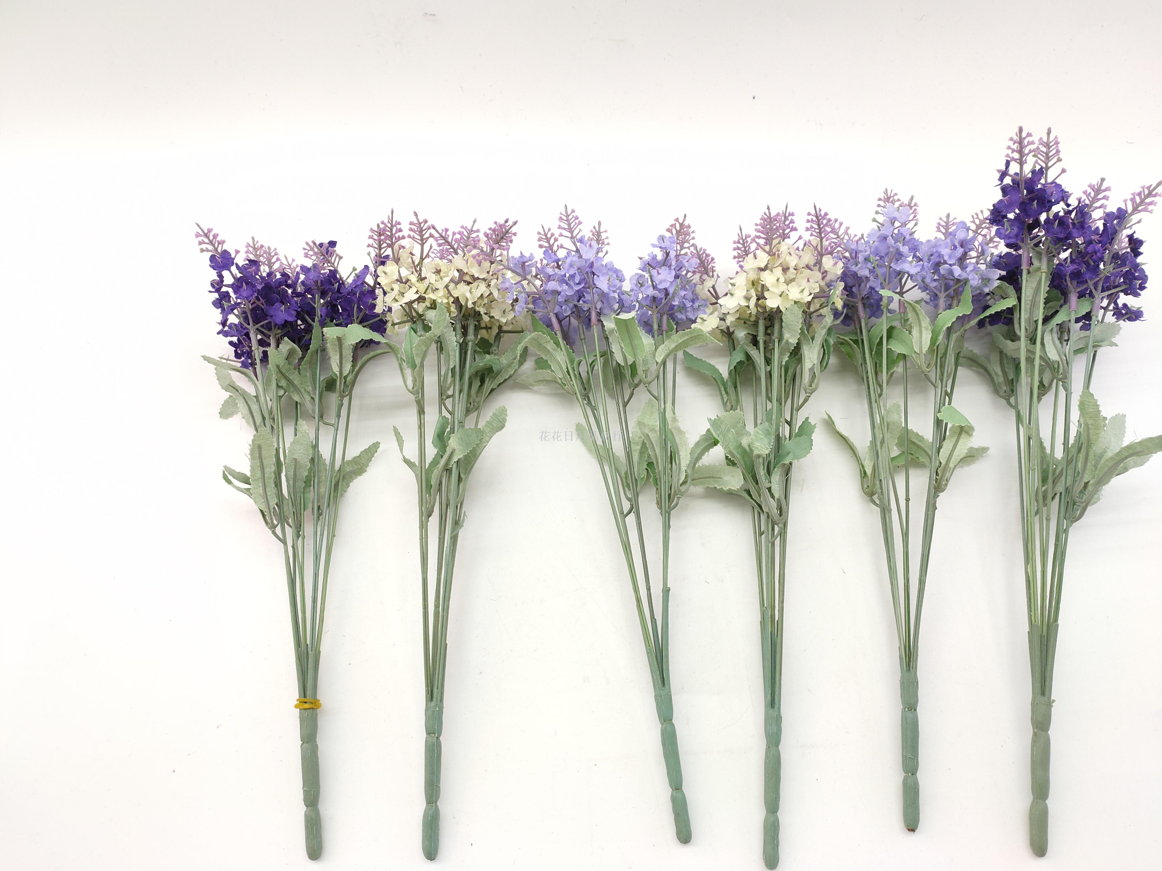 Simulation environment Eternal life decorative flower false flower dry flower silk flower single Provence lavender