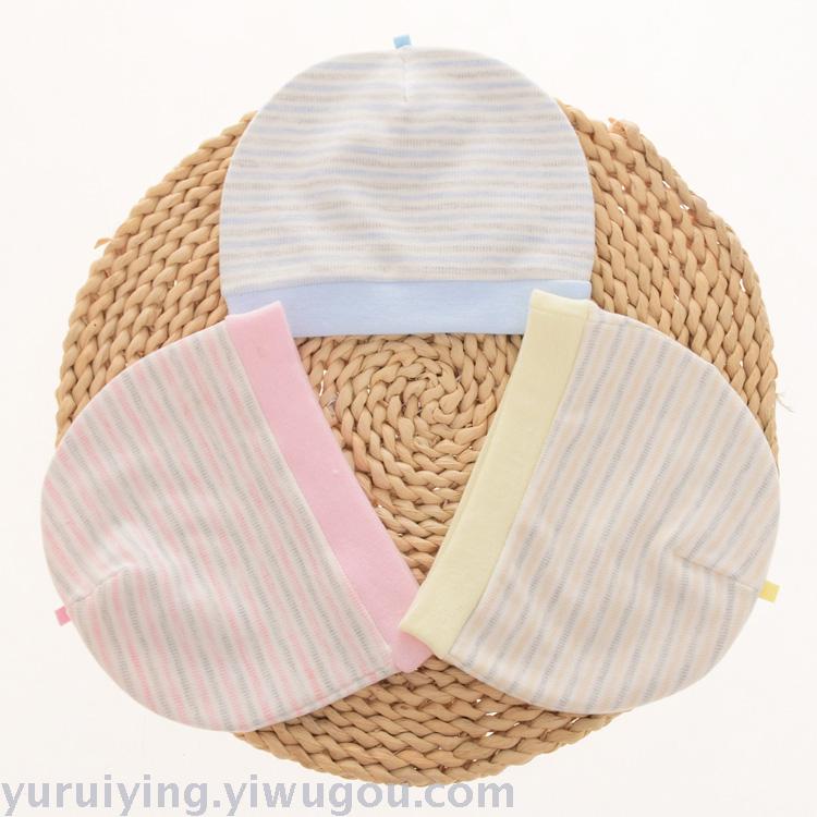 Newborn caps, double-layered baby caps for autumn and winter, boneless headsets for both boys and girls, 0-24 months old
