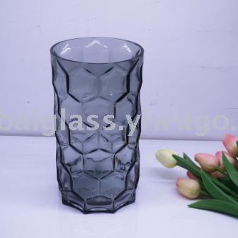 Light gray stained glass decoration vase flower ware home furnishings