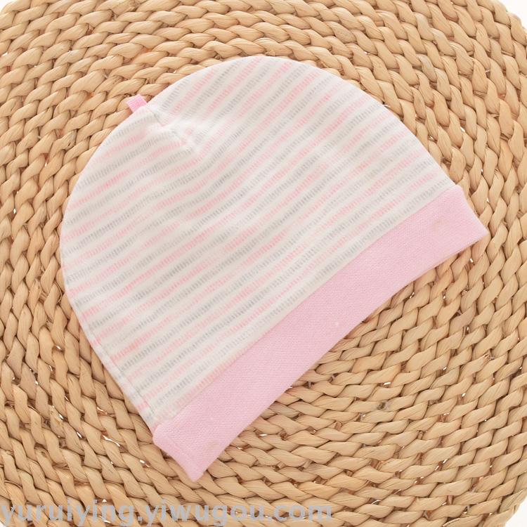 Newborn caps, double-layered baby caps for autumn and winter, boneless headsets for both boys and girls, 0-24 months old Specification image