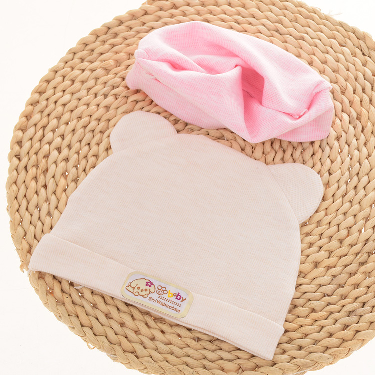 Baby cotton tire hats for boys and girls, autumn and winter styles, 0-3 months old baby hats factory direct sales Item Picture