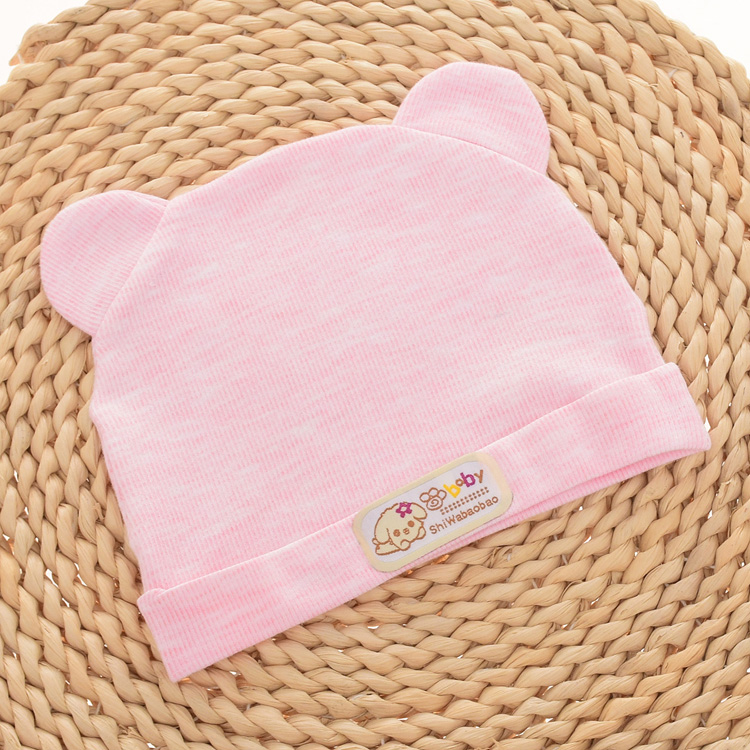 Baby cotton tire hats for boys and girls, autumn and winter styles, 0-3 months old baby hats factory direct sales details Picture