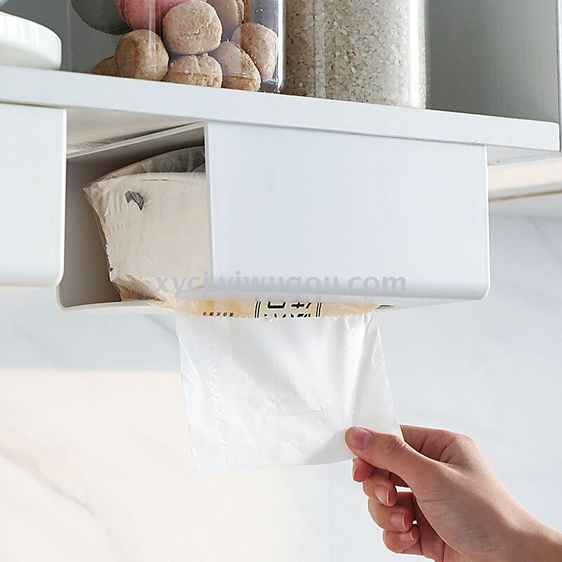 Traceless wall-mounted tissue box