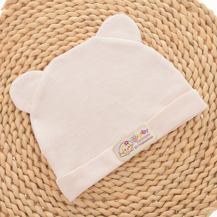 Baby cotton tire hats for boys and girls, autumn and winter styles, 0-3 months old baby hats factory direct sales Specification image