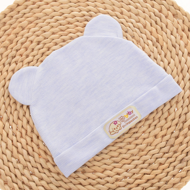 Baby cotton tire hats for boys and girls, autumn and winter styles, 0-3 months old baby hats factory direct sales Application Scenario