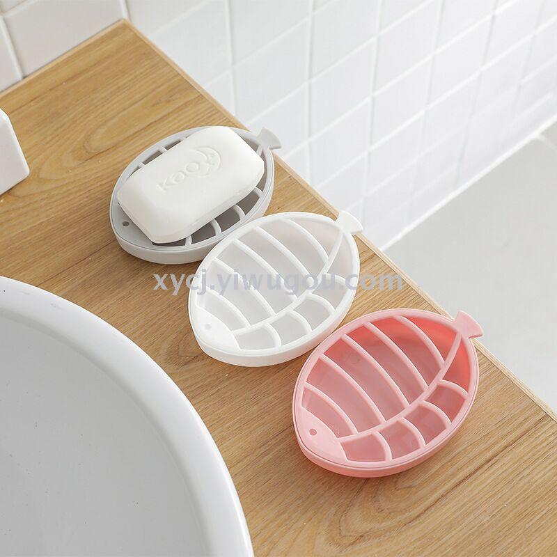 Fish-shaped double-layer soap box