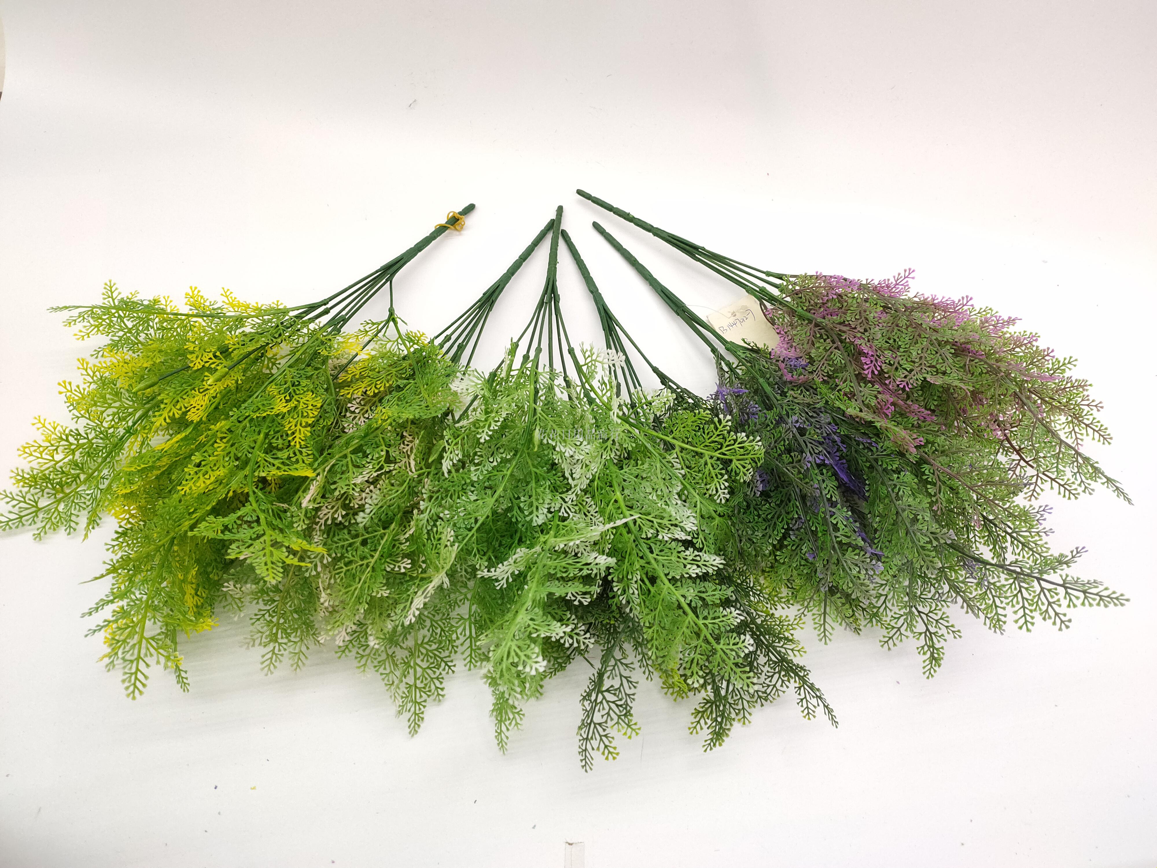 Simulation flower green value single false grass plastic flower decoration living room decoration pieces of flowers and leaves