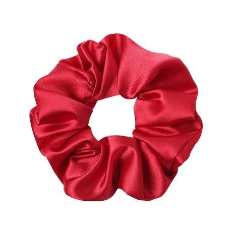 Qiyue Amazon Factory Silk Custom LOGO Mulberry silk Simple Large Intestine Hair Rope, Silk imitation hair band C194 Item Picture