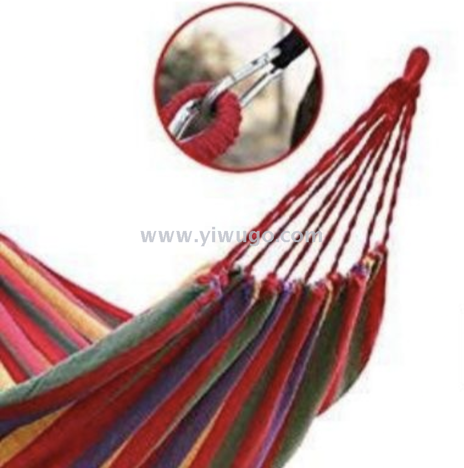 Single 80 cm duck mouth button hammock wholesale outdoor leisure canvas hammock wholesale spot
