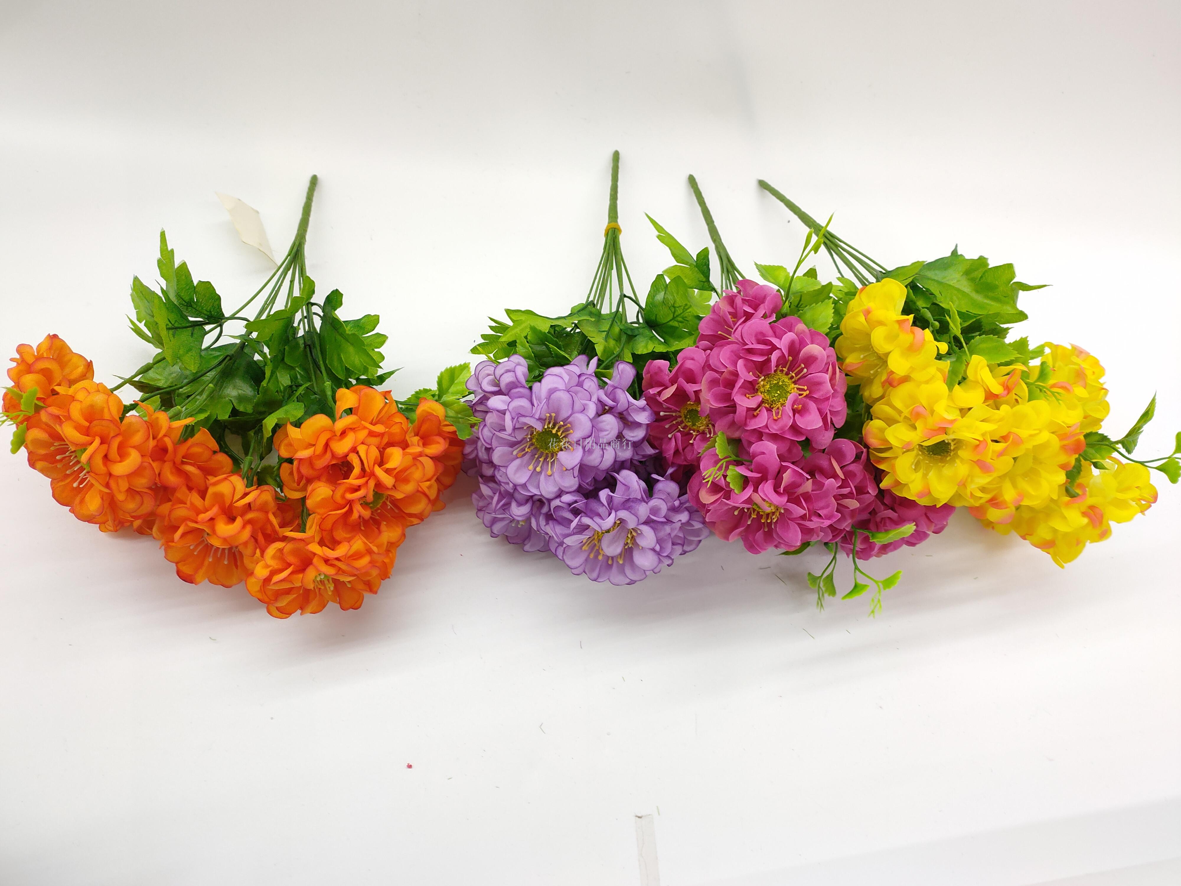 Single bunch of simulated flowers holiday decoration Office decoration flower arrangement living room fake flower desktop decoration