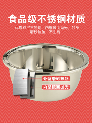 不锈钢盆子家用厨房洗菜盆发面盆打蛋盆烘焙特大脸盆不锈钢小盆