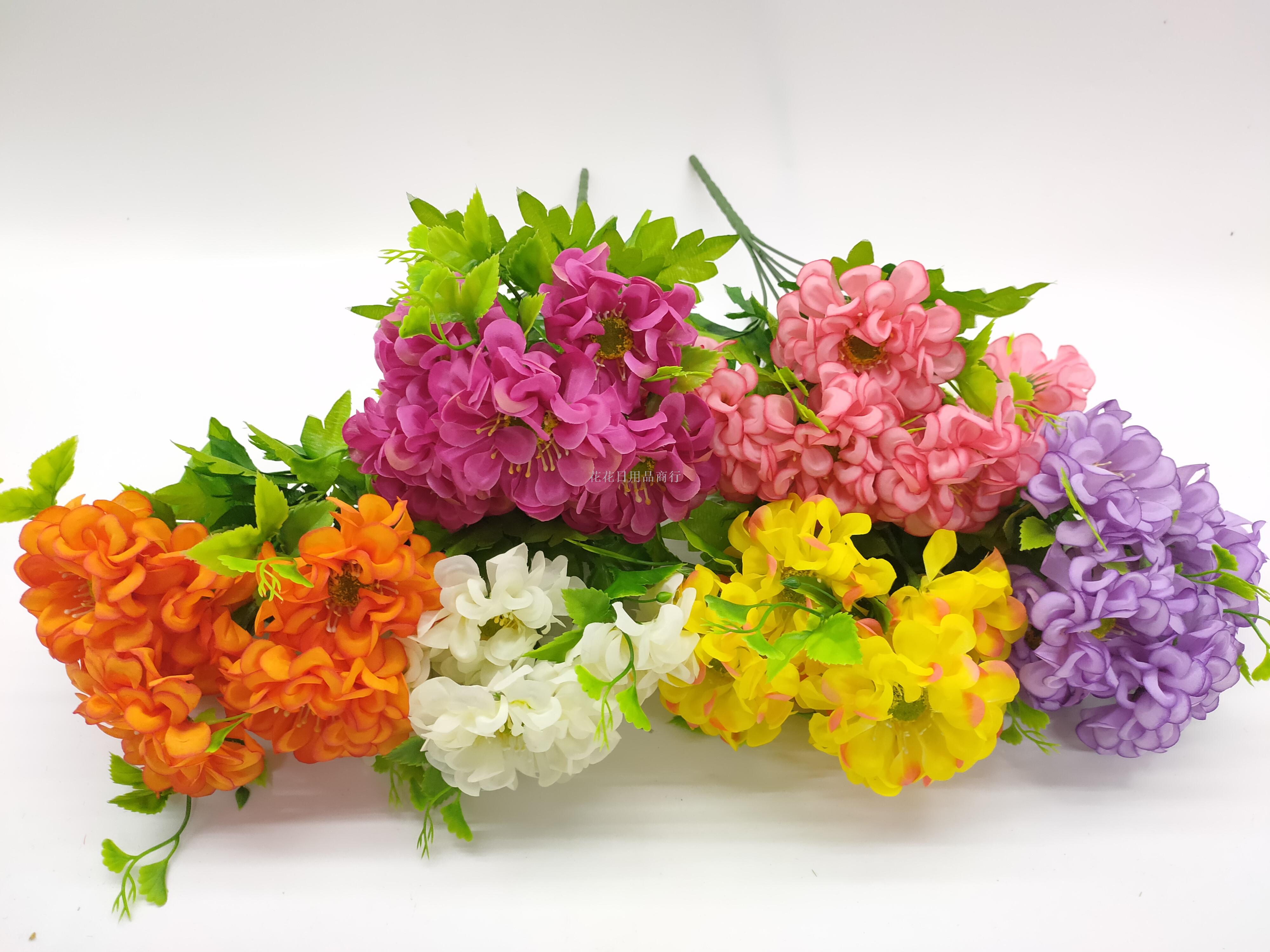 Single bouquet fake flower simulation flower living room decoration small ornament dry flower table silk flower decoration