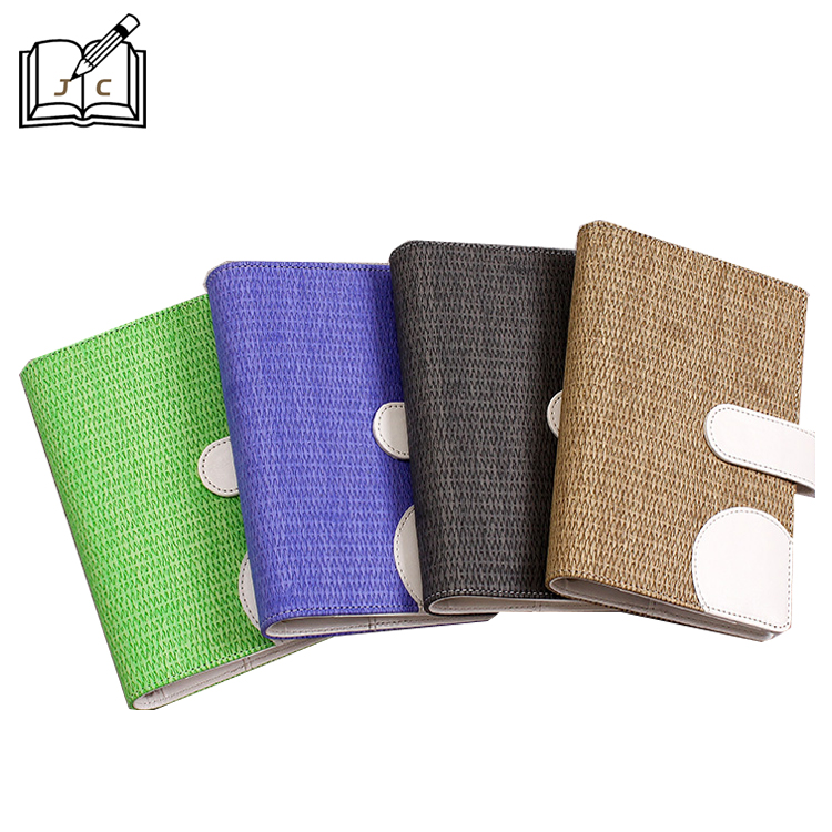 Factory direct sales of creative and fresh A6 diary books with imitation woven leather surface. Wholesale of diary books and notebooks in stock