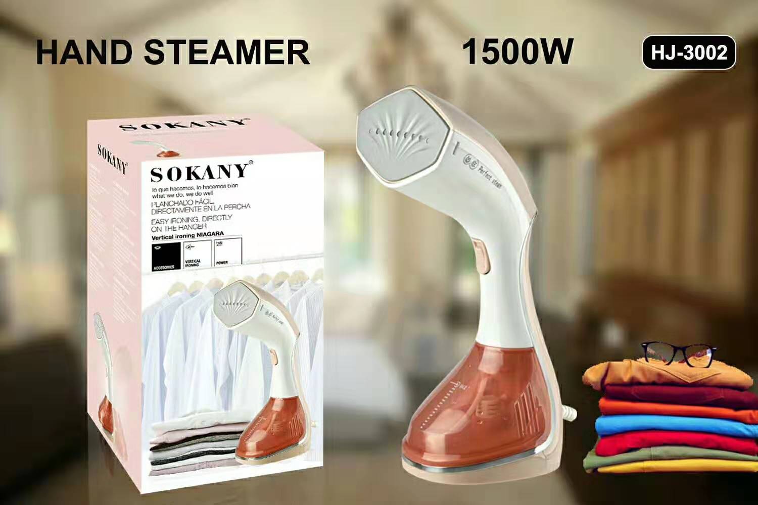 Household steam ironing brush, handheld ironing brush, portable steam ironing brush, travel iron